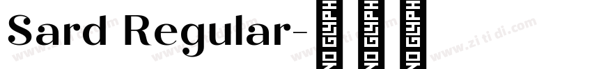 Sard Regular字体转换